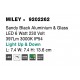 Sandy Black Aluminium Clear Glass LED 7 Watt 397Lm 3000K IP54 200-240 Volt IP54 Light up & Down L: 7.4 W: 7.4 H: 13.6 cm 