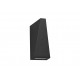 Sandy Black Aluminium Clear Glass LED 7 Watt 397Lm 3000K IP54 200-240 Volt IP54 Light up & Down L: 7.4 W: 7.4 H: 13.6 cm 