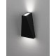 Sandy Black Aluminium Clear Glass LED 7 Watt 397Lm 3000K IP54 200-240 Volt IP54 Light up & Down L: 7.4 W: 7.4 H: 13.6 cm 