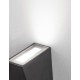 Sandy Black Aluminium Clear Glass LED 7 Watt 397Lm 3000K IP54 200-240 Volt IP54 Light up & Down L: 7.4 W: 7.4 H: 13.6 cm 