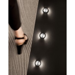 Satin Nickel Aluminium LED 1 Watt 60Lm 3000K IP67 100-240 Volt 50Hz Beam 42o Driver Included D: 4.2 H: 9 cm Cut Out: 3.7 cm 