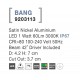 Satin Nickel Aluminium LED 1 Watt 60Lm 3000K IP67 100-240 Volt 50Hz Beam 42o Driver Included D: 4.2 H: 7 cm Cut Out: 3.7 cm 