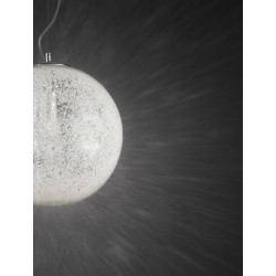 Pendant, Glass & metal,Crystal/clear glass, E27, 1*60W, D:20*120 