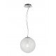 Pendant, Glass & metal,Crystal/clear glass, E27, 1*60W, D:20*120 