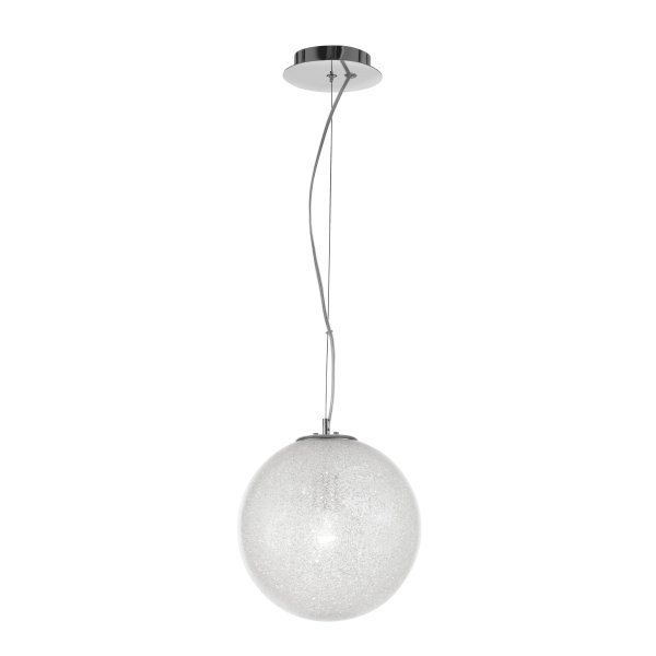 Pendant, Glass & metal,Crystal/clear glass, E27, 1*60W, D:20*120 