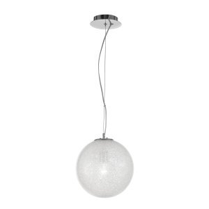 Pendant, Glass & metal,Crystal/clear glass, E27, 1*60W, D:20*120 