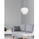 Pendant light, Glass & metal,Chrome & White,E27, 1*60W, D:30*120 