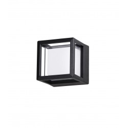 Black Die-Casting Aluminium & Acrylic Diffuser LED 6 Watt 420Lm 3000K 100-240 Volt 50Hz Beam Angle 120 O IP54 L: 11 W: 11 H: 11 