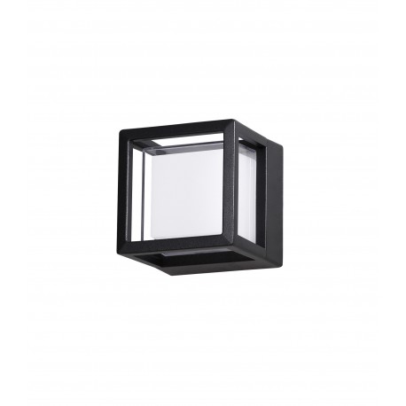 Black Die-Casting Aluminium & Acrylic Diffuser LED 6 Watt 420Lm 3000K 100-240 Volt 50Hz Beam Angle 120 O IP54 L: 11 W: 11 H: 11 