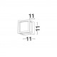 Black Die-Casting Aluminium & Acrylic Diffuser LED 6 Watt 420Lm 3000K 100-240 Volt 50Hz Beam Angle 120 O IP54 L: 11 W: 11 H: 11 