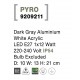 Dark Gray Aluminium White Acrylic LED E27 1x12 Watt 220-240 Volt IP54 Bulb Excluded D: 10 W: 13 H: 21 cm 