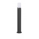 Dark Gray Aluminium White Acrylic LED E27 1x12 Watt 220-240 Volt IP54 Bulb Excluded D: 10 H: 60 cm 