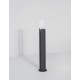 Dark Gray Aluminium White Acrylic LED E27 1x12 Watt 220-240 Volt IP54 Bulb Excluded D: 10 H: 60 cm 