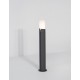 Dark Gray Aluminium White Acrylic LED E27 1x12 Watt 220-240 Volt IP54 Bulb Excluded D: 10 H: 60 cm 