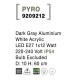 Dark Gray Aluminium White Acrylic LED E27 1x12 Watt 220-240 Volt IP54 Bulb Excluded D: 10 H: 60 cm 
