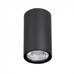 Sandy Black Aluminium Glass Diffuser Osram LED 3 Watt 230Lm 3000K 100-240 Volt 50Hz Beam 52 o IP65 D: 5.5 H: 11 cm 
