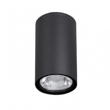Sandy Black Aluminium Glass Diffuser Osram LED 3 Watt 230Lm 3000K 100-240 Volt 50Hz Beam 52 o IP65 D: 5.5 H: 11 cm 