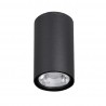 Sandy Black Aluminium Glass Diffuser Osram LED 3 Watt 230Lm 3000K 100-240 Volt 50Hz Beam 52 o IP65 D: 5.5 H: 11 cm
