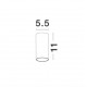 Sandy Black Aluminium Glass Diffuser Osram LED 3 Watt 230Lm 3000K 100-240 Volt 50Hz Beam 52 o IP65 D: 5.5 H: 11 cm 