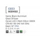 Sandy Black Aluminium Glass Diffuser Osram LED 3 Watt 230Lm 3000K 100-240 Volt 50Hz Beam 52 o IP65 D: 5.5 H: 11 cm 