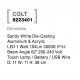 Sandy White Die-Casting Aluminium & Acrylic LED 2 Watt 207Lm 3000K IP54 Beam Angle 62O DC 5 Volt Switch On/Off USB Wire D: 11 W: