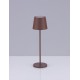 Sandy Brown Aluminium & Acrylic LED 2 Watt 192Lm 2700K DC 5 Volt IP54 Switch On/Off/ USB Type C Wire Rechargeable with PG base D
