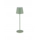 Sandy Olive Green Aluminium & Acrylic LED 2 Watt 192Lm 2700K DC 5 Volt IP54 Switch On/Off/ USB Type C Wire Rechargeable with PG 