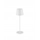 Sandy White Aluminium & Acrylic LED 2 Watt 192Lm 2700K DC 5 Volt IP54 Switch On/Off Rechargeable with PG base or White USB Type 