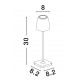 Sandy Rust Brown Die-Casting Aluminium & Acrylic LED 2 Watt 207Lm 3000K IP54 Beam Angle 62O DC 5 Volt Switch On/Off USB Wire D: 