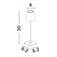 Sandy Dark Grey Die-Casting Aluminium & Acrylic LED 2 Watt 207Lm 3000K IP54 Beam Angle 62O DC 5 Volt Switch On/Off USB Wire D: 8