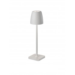 Sandy White Die-Casting Aluminium & Acrylic LED 2 Watt 207Lm 3000K IP54 Beam Angle 62O DC 5 Volt Switch On/Off USB Wire D: 8 H: 