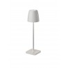 Sandy White Die-Casting Aluminium & Acrylic LED 2 Watt 207Lm 3000K IP54 Beam Angle 62O DC 5 Volt Switch On/Off USB Wire D: 8 H: 