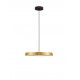 Satin Gold Aluminium & Acrylic Black Fabric Wire LED 37 Watt 220-240 Volt 4275Lm 3000K IP20 D: 50 H: 130 cm 