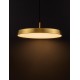Satin Gold Aluminium & Acrylic Black Fabric Wire LED 37 Watt 220-240 Volt 4275Lm 3000K IP20 D: 50 H: 130 cm 