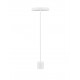 Matt White Aluminium & Acrylic Black Fabric Wire LED 33 Watt 220-240 Volt 2666Lm 3000K IP20 Switch On/Off Cable Length 250 cm
