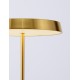Satin Gold Aluminium & Acrylic Black Fabric Wire LED 33 Watt 220-240 Volt 2666Lm 3000K IP20 Switch On/Off Cable Length 250 cm