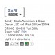 Sandy Black Aluminium & Glass Osram LED 4x1 Watt 265Lm 3000K 100-240 Volt 50Hz Beam Angle 4x38o IP54 L: 5.5 W: 6.5 H: 6.5 cm Lig