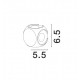 Sandy White Aluminium & Glass Osram LED 4x1 Watt 265Lm 3000K 100-240 Volt 50Hz Beam Angle 4x38o IP54 L: 5.5 W: 6.5 H: 6.5 cm Lig