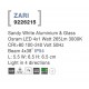 Sandy White Aluminium & Glass Osram LED 4x1 Watt 265Lm 3000K 100-240 Volt 50Hz Beam Angle 4x38o IP54 L: 5.5 W: 6.5 H: 6.5 cm Lig
