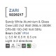 Sandy White Aluminium & Glass Cree LED 2x2 Watt 285Lm 3000K 100-240 Volt 50Hz Beam Angle 2x38o IP54 L: 5.5 W: 6.5 H: 6.5 cm Ligh