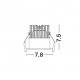 Black Aluminium LED 12 Watt 720Lm 3000K Beam 38o IP65 D: 7.8 H: 7.5 cm 