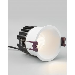 White Aluminium LED 12 Watt 720Lm 3000K Beam 38o IP65 D: 7.8 H: 7.5 cm 