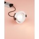 White Aluminium LED 12 Watt 720Lm 3000K Beam 38o IP65 D: 9 H: 4.7 cm 