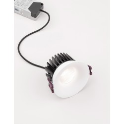 White Aluminium LED 12 Watt 720Lm 3000K Beam 38o IP65 D: 8.5 H: 5.4 cm 