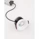 White Aluminium LED 12 Watt 720Lm 3000K Beam 38o IP65 D: 8.5 H: 5.4 cm 
