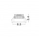 Black Aluminium LED 12 Watt 720Lm 3000K Beam 38o IP65 D: 8.5 H: 5.4 cm 