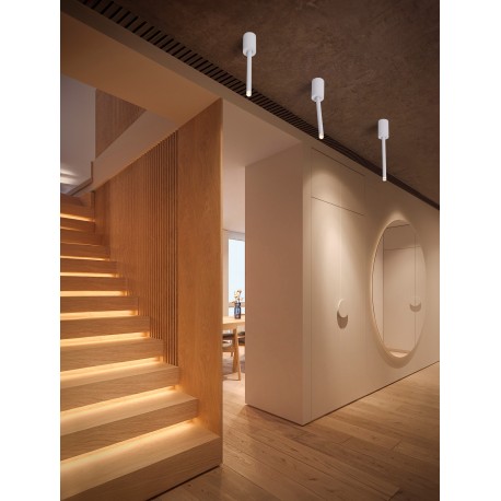 Sandy White Aluminium LED 4 Watt 220-240Volt 177Lm 3000K IP20 Beam Angle 25° D: 5 H: 29.5 cm 