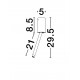 Sandy White Aluminium LED 4 Watt 220-240Volt 177Lm 3000K IP20 Beam Angle 25° D: 5 H: 29.5 cm 