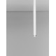 Sandy White Aluminium LED 4 Watt 220-240Volt 177Lm 3000K IP20 Beam Angle 25° D: 5 H: 49.5 cm 