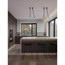 Sandy Black Aluminium LED 4 Watt 220-240Volt 177Lm 3000K IP20 Beam Angle 25° D: 5 H: 70 cm 
